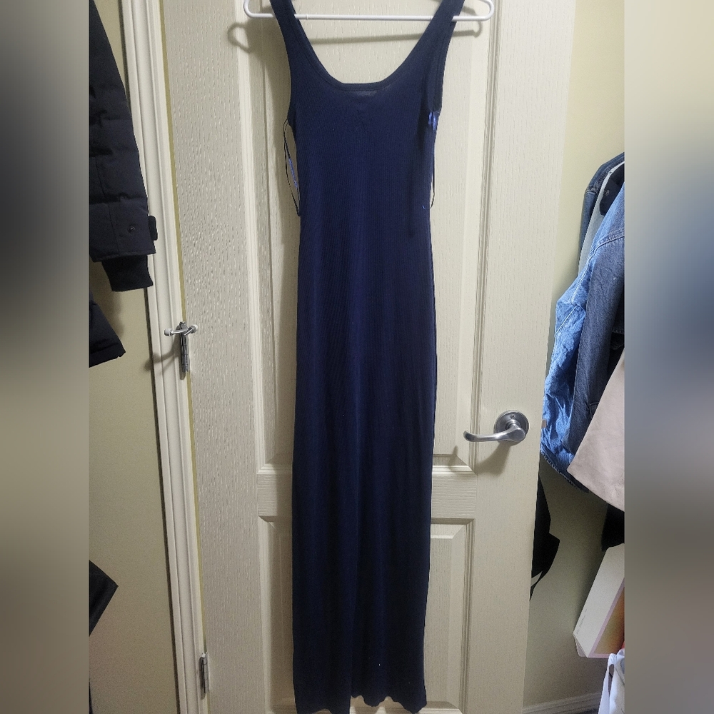 Elegant Navy Blue Maxi Dress